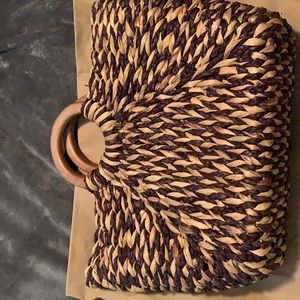 Patricia Nash Straw Clutch Handbag